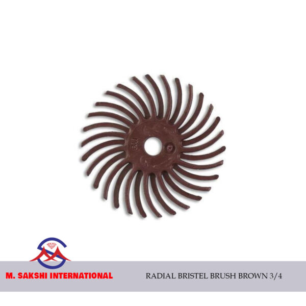 RB0007 - RADIAL Bristel Brush BROWN 3-4