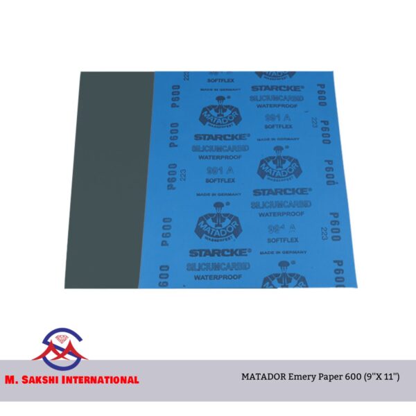 EM0004 - MATADOR Emery Paper 600 (9''X 11'')