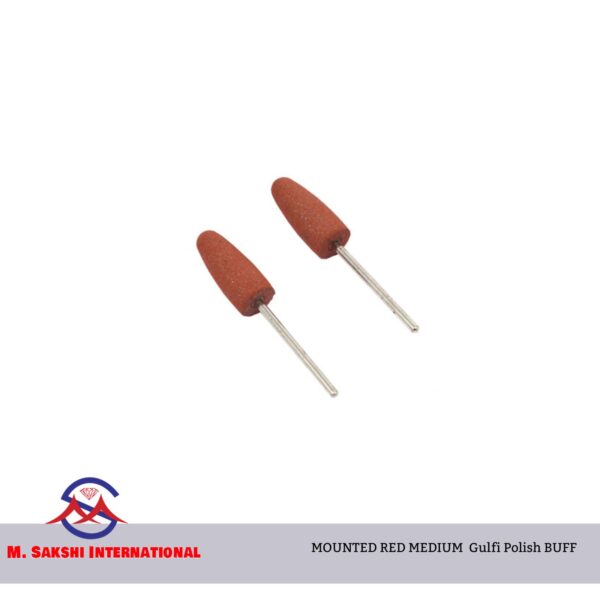 GMB0002 - MOUNTED RED MEDIUM  Gulfi Polish BUFF