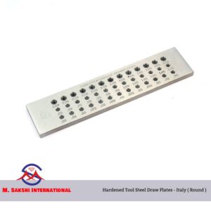 JN0013 - Hardened Tool Steel Draw Plates - Italy ( Round )