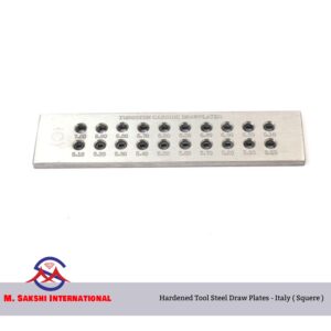 JN0014 - Hardened Tool Steel Draw Plates - Italy ( Squere )